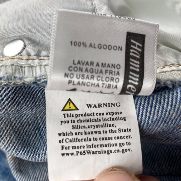 Hammer Womens Straight Jeans Size 5 Blue Light Denim Distressed Ripped - Picture 9 of 11